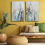 Wallity Conjunto de 2 Lienzos Decorativos Multicolor 45 x 70 cm